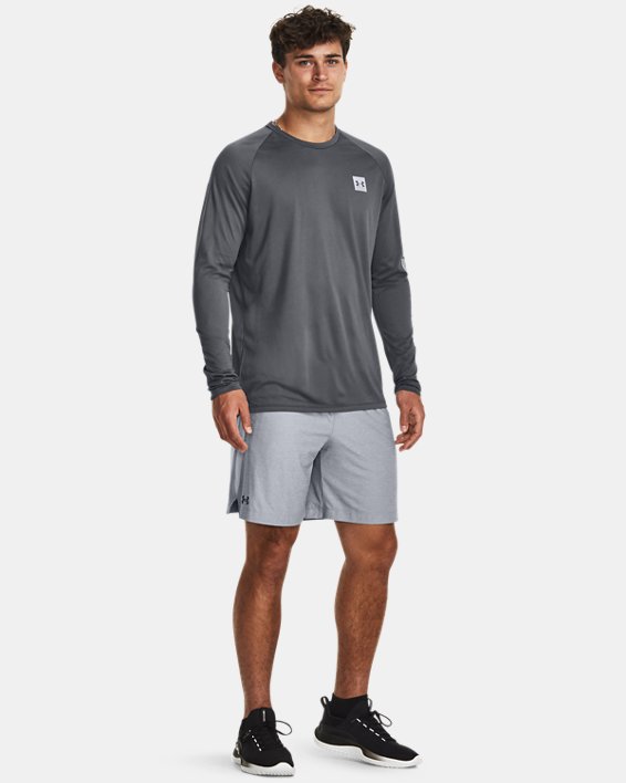 Men's UA Tech™ Print Fill Long Sleeve in Gray image number 2